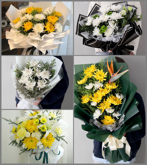 湖北武汉市新洲区辛冲镇罗坪河村白事花束代送